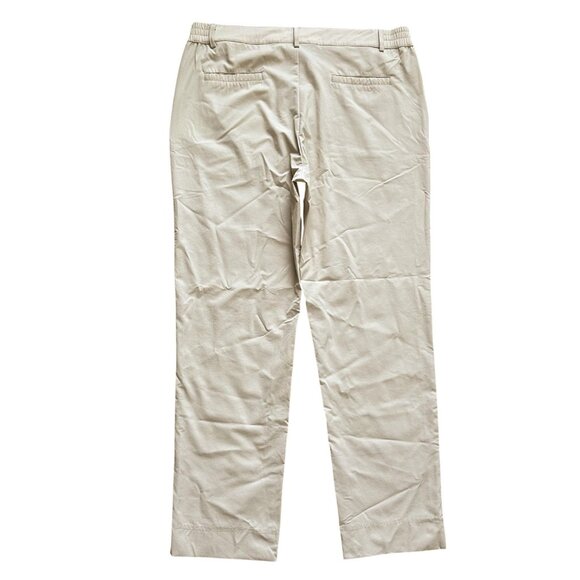 Hiverlay Pants Womens Large Khaki Golf Stretch Elastic Waist Performance Travel - Picture 7 of 11